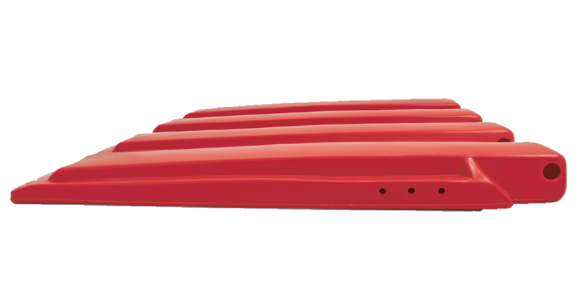 Industrial skip bin lid side profile