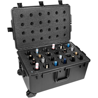 24-Bottle Wine Carrier with Wheels
