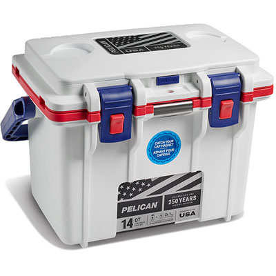 Personal Cooler, White / Red / Blue