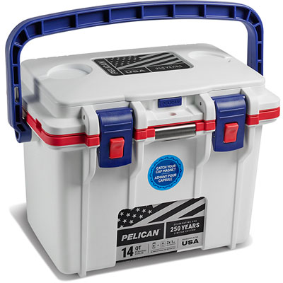 Personal Cooler, White / Red / Blue