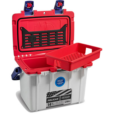 Personal Cooler, White / Red / Blue