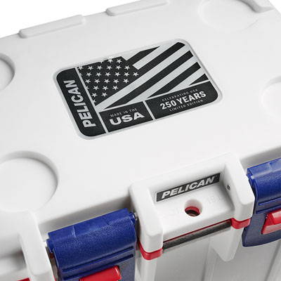 Elite Cooler, White / Red / Blue