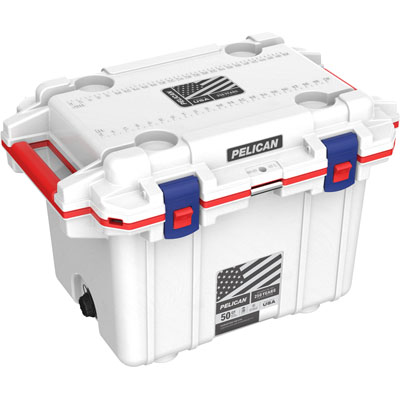 Elite Cooler, White / Red / Blue