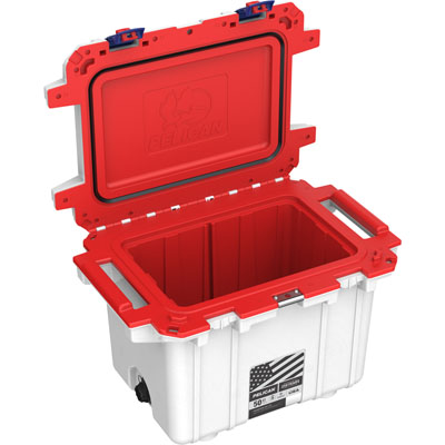 Elite Cooler, White / Red / Blue