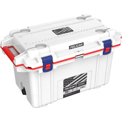 Elite Cooler, White / Red / Blue