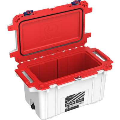Elite Cooler, White / Red / Blue